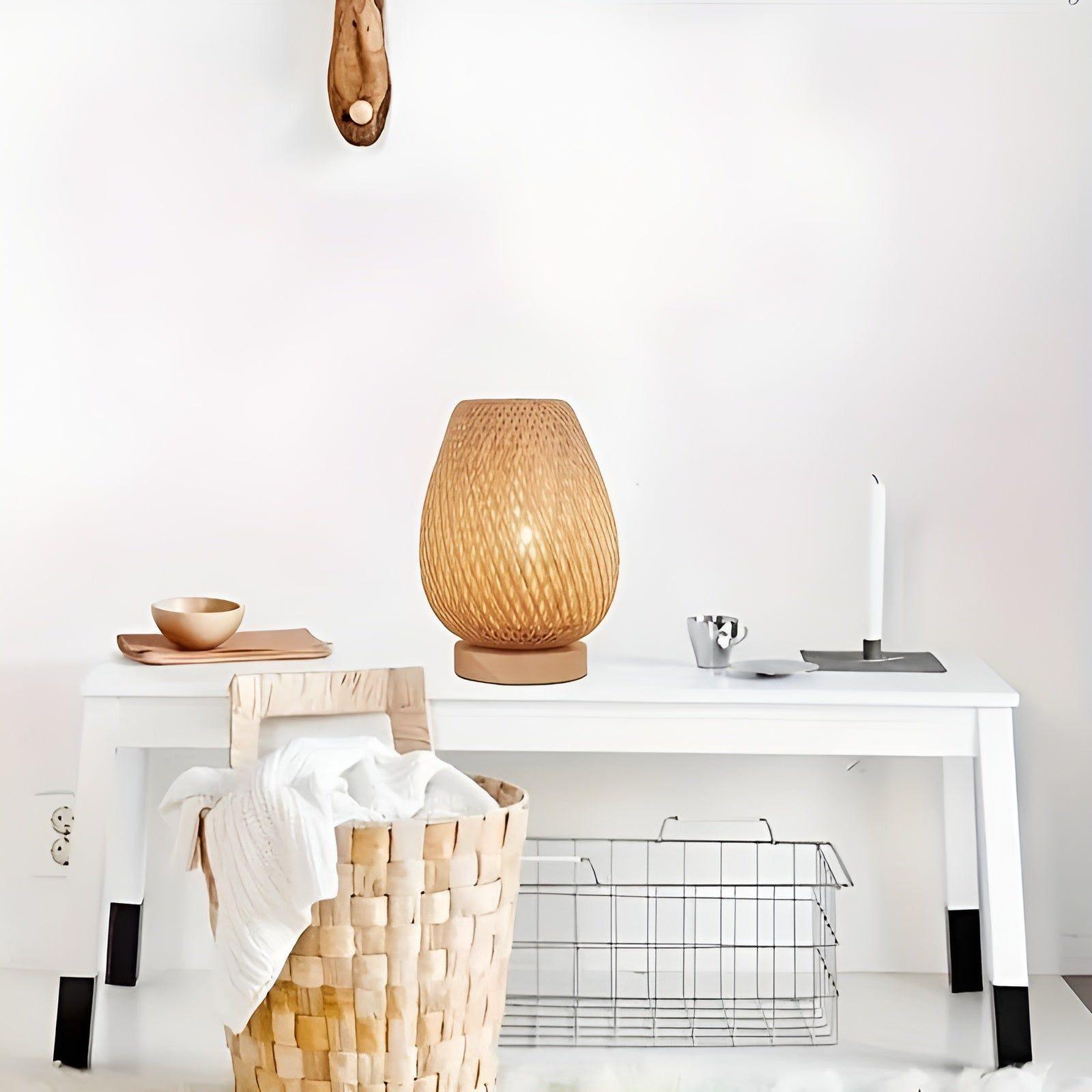 Junips | Aura Lamp - Bamboo USB-powered Table Lamp for the Bedroom