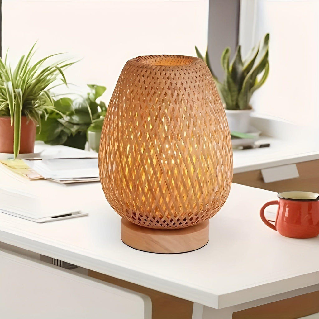 Junips | Aura Lamp - Bamboo USB-powered Table Lamp for the Bedroom