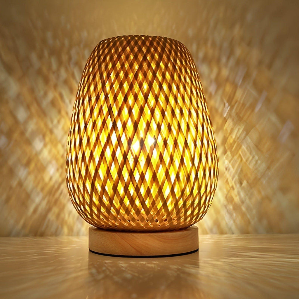 Junips | Aura Lamp - Bamboo USB-powered Table Lamp for the Bedroom