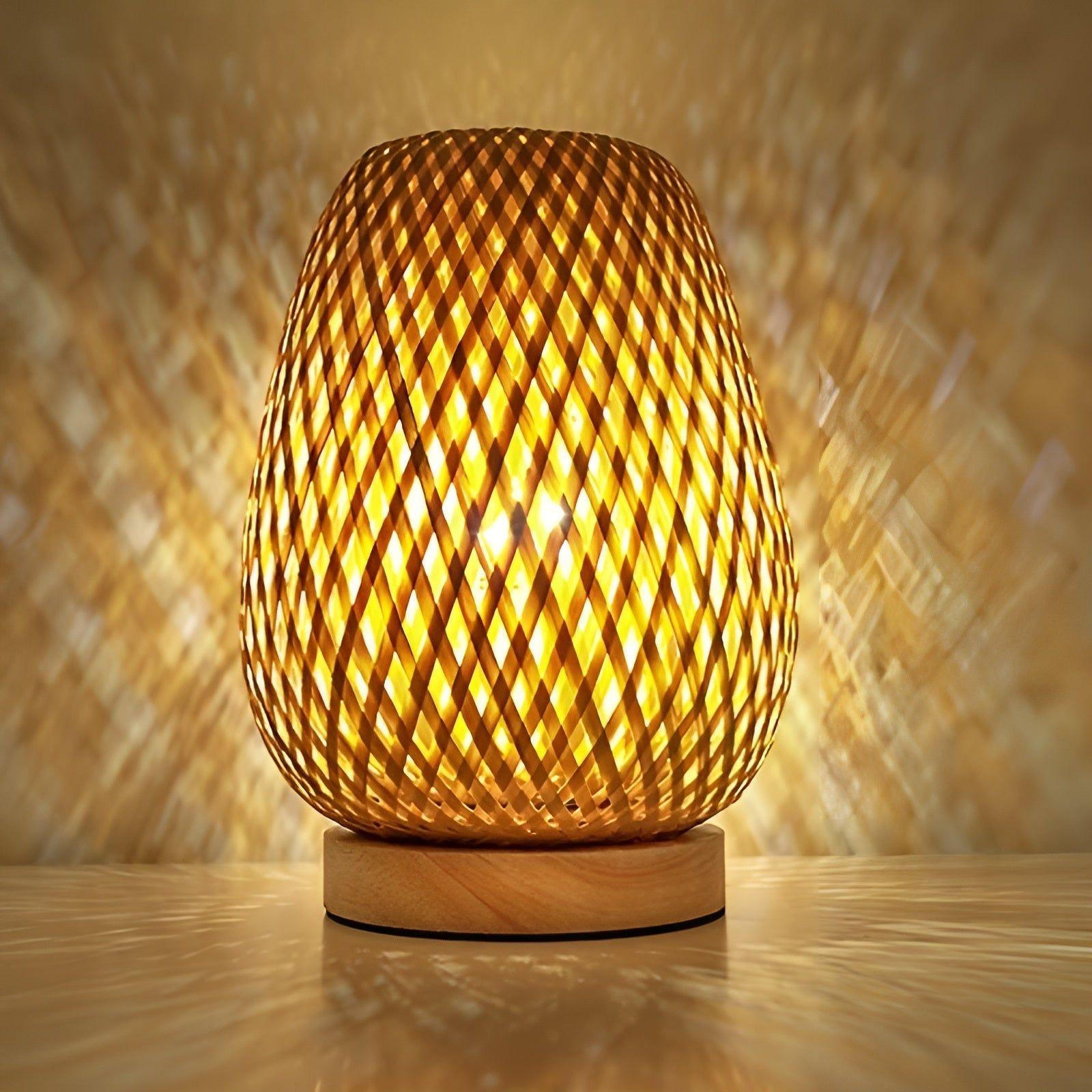 Junips | Aura Lamp - Bamboo USB-powered Table Lamp for the Bedroom