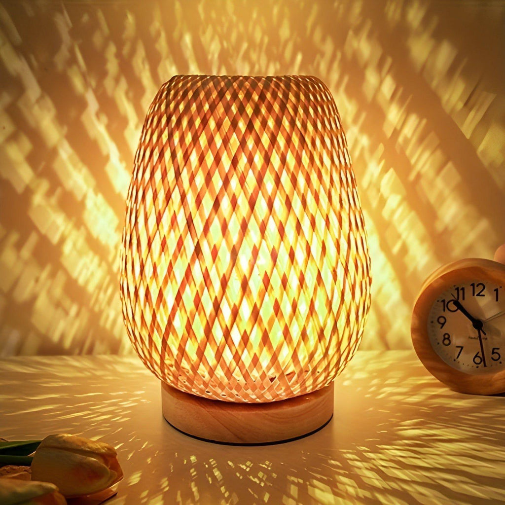 Junips | Aura Lamp - Bamboo USB-powered Table Lamp for the Bedroom