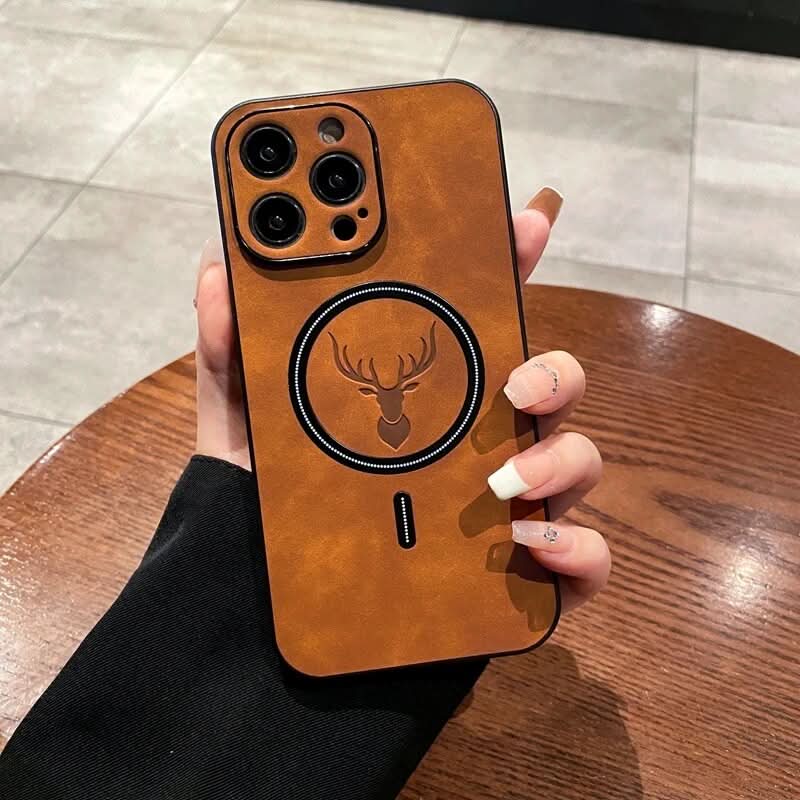 Junips | Deer Leather iPhone Case MagSafe Wireless Charging