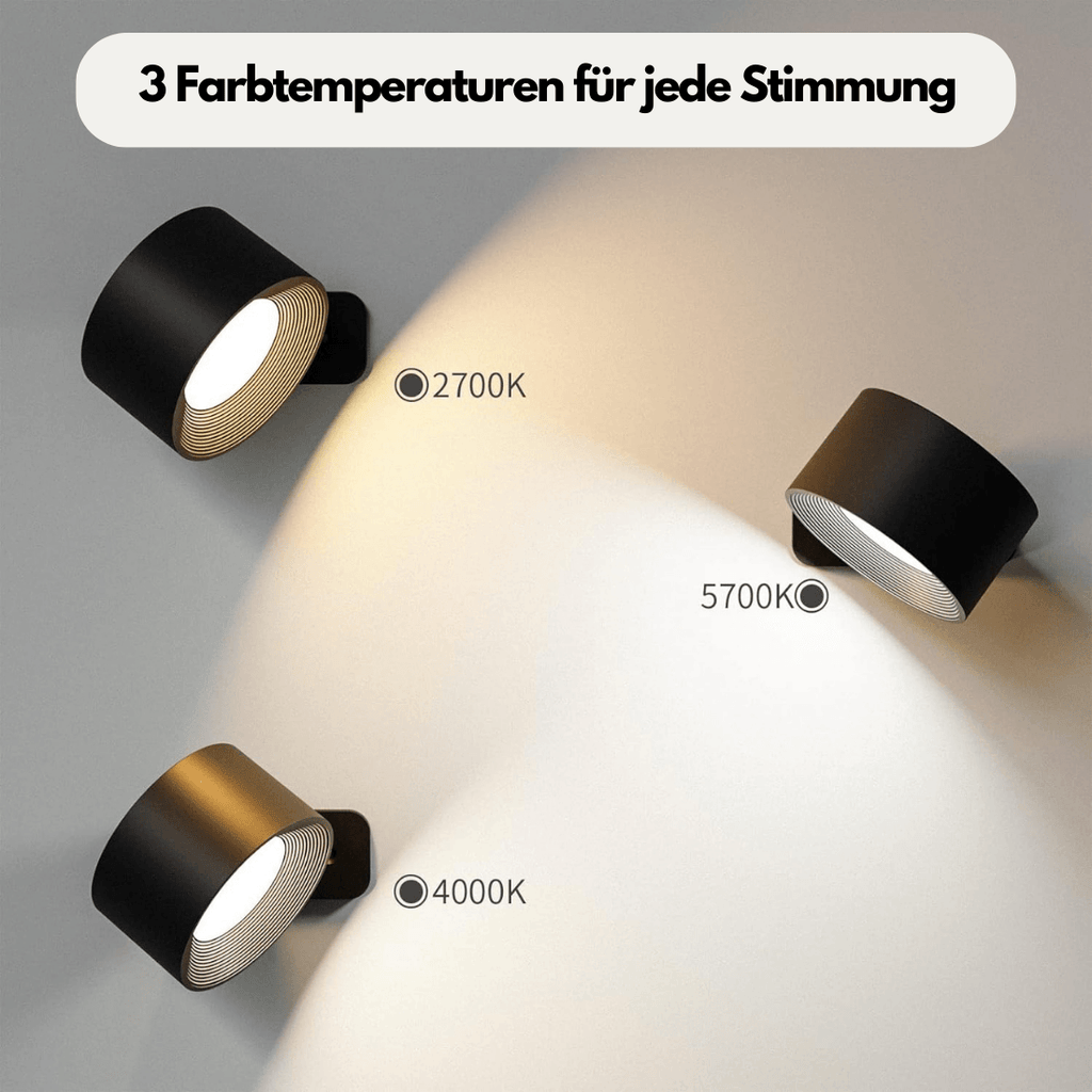 Junips | 360° wireless rechargeable wall light | Versatile LED lighting solution