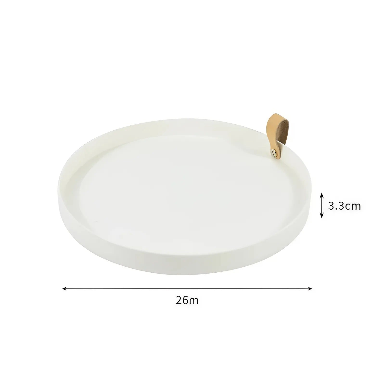 Junips | Simple solid color round storage tray