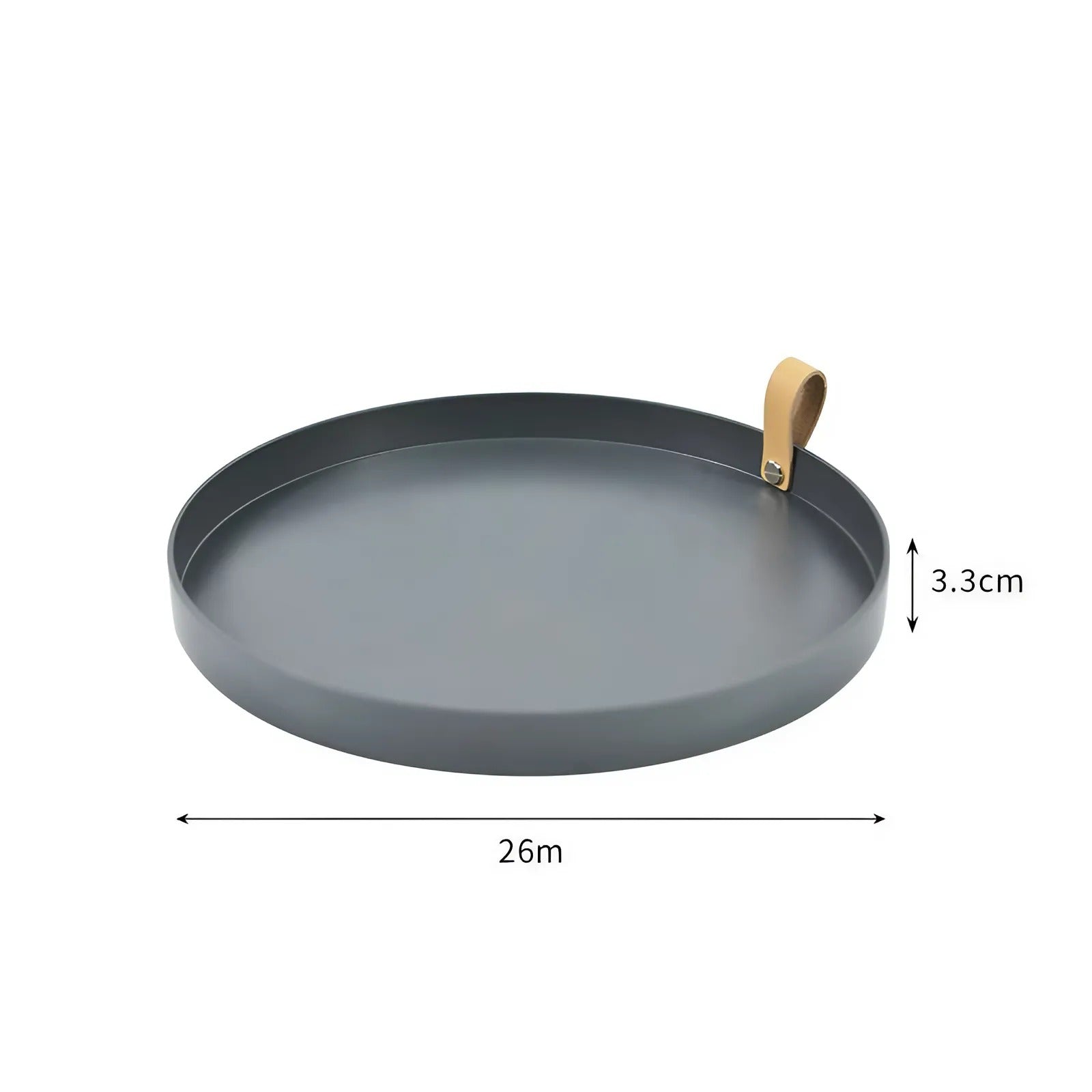 Junips | Simple solid color round storage tray