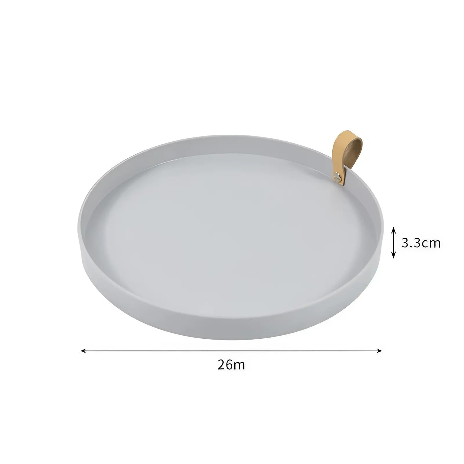 Junips | Simple solid color round storage tray