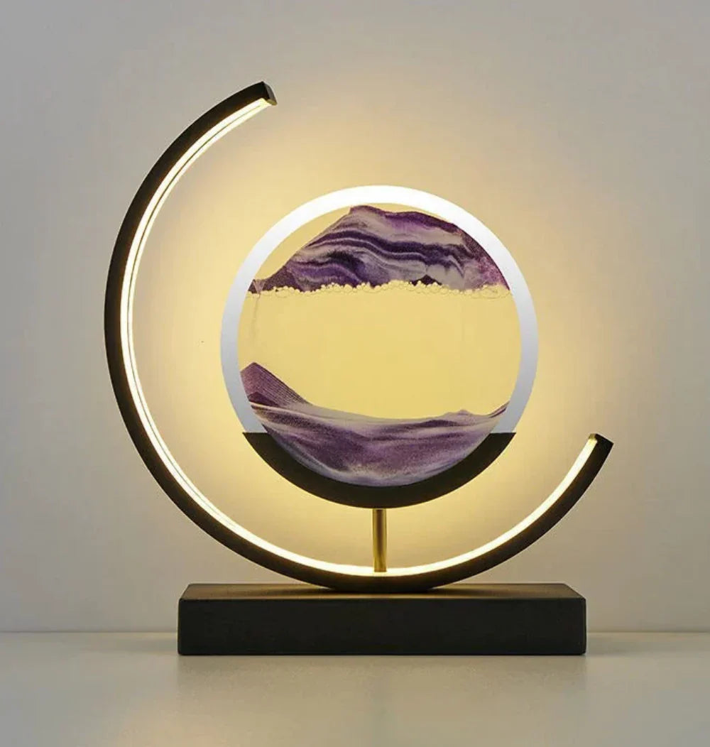 Junips | Balance Sand Art Lamp | Best Lava Lamps-Inspired Space Lamp, Cool LED Night Light for Relaxing Bedroom & Living Room Decor