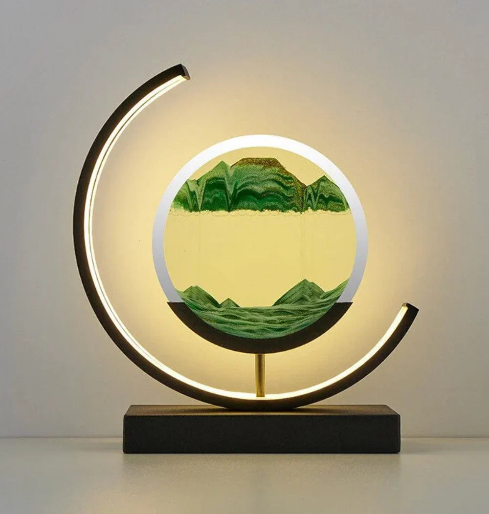 Junips | Balance Sand Art Lamp | Best Lava Lamps-Inspired Space Lamp, Cool LED Night Light for Relaxing Bedroom & Living Room Decor