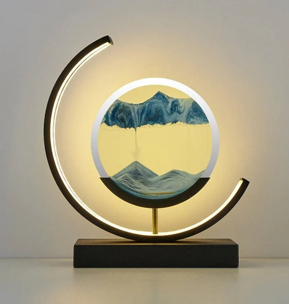 Junips | Balance Sand Art Lamp | Best Lava Lamps-Inspired Space Lamp, Cool LED Night Light for Relaxing Bedroom & Living Room Decor