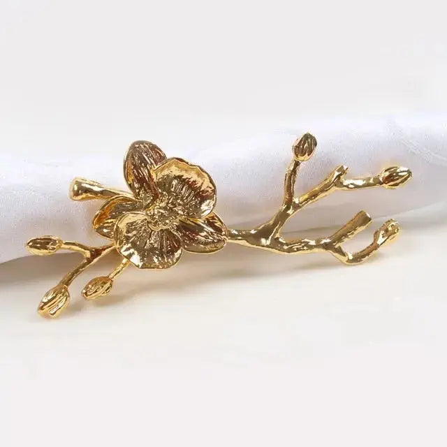Junips | Bird & Flower Napkin Rings - 4 Pieces