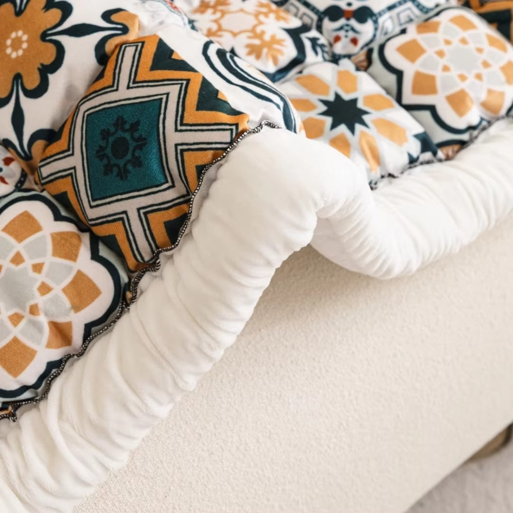 Junips | Bohemian Printed Quilted Sofa Cover