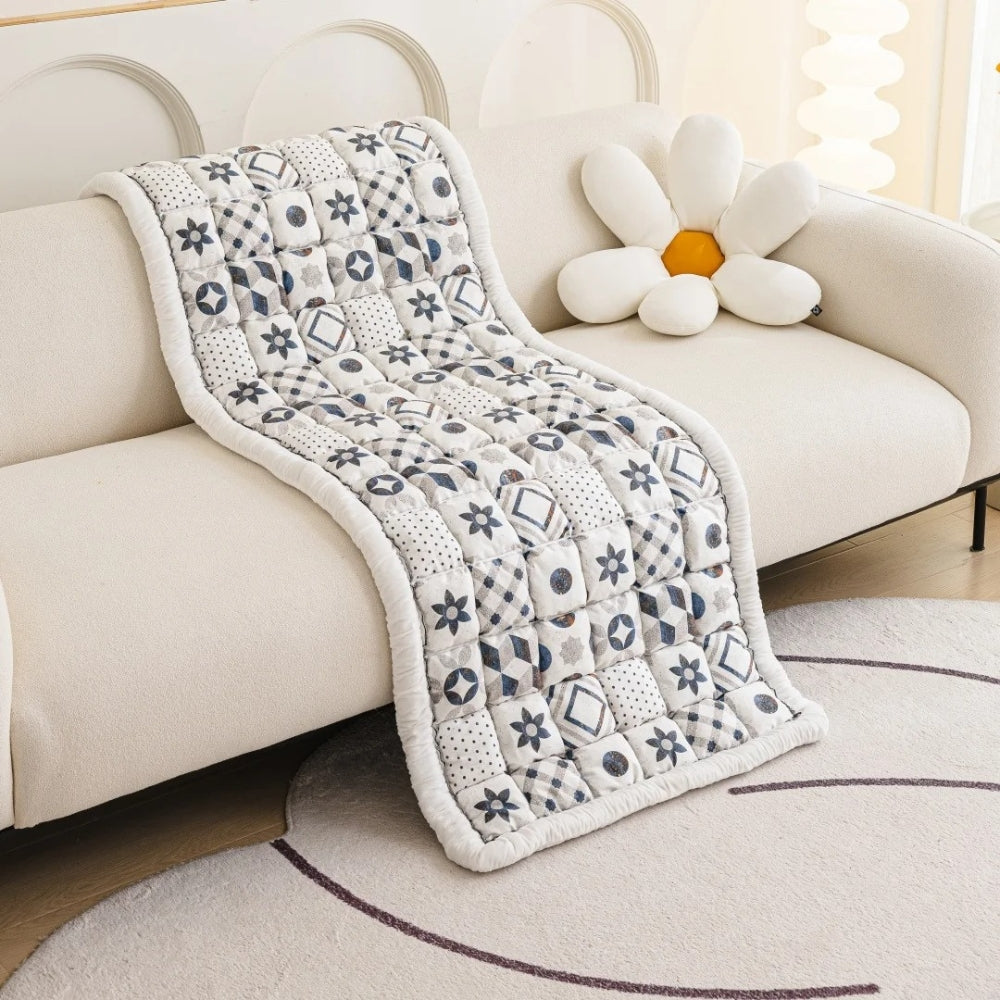 Junips | Bohemian Printed Quilted Sofa Cover