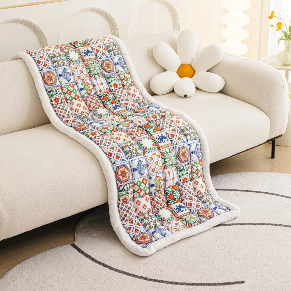 Junips | Bohemian Printed Quilted Sofa Cover