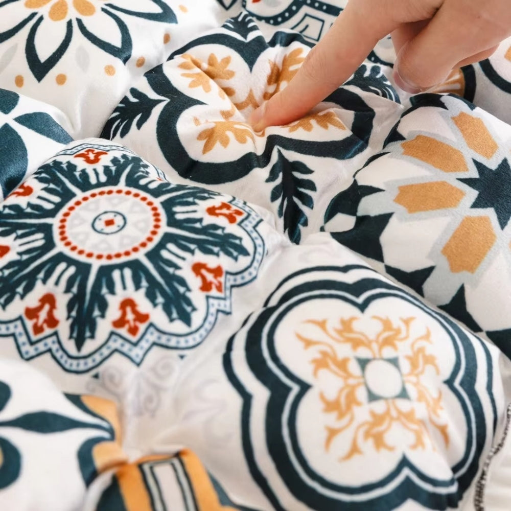 Junips | Bohemian Printed Quilted Sofa Cover