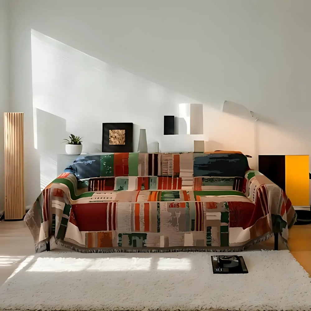 Junips | Bohemian Rustic Geometric Sofa Cover