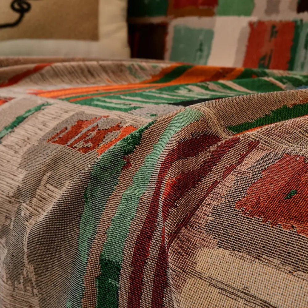 Junips | Bohemian Rustic Geometric Sofa Cover