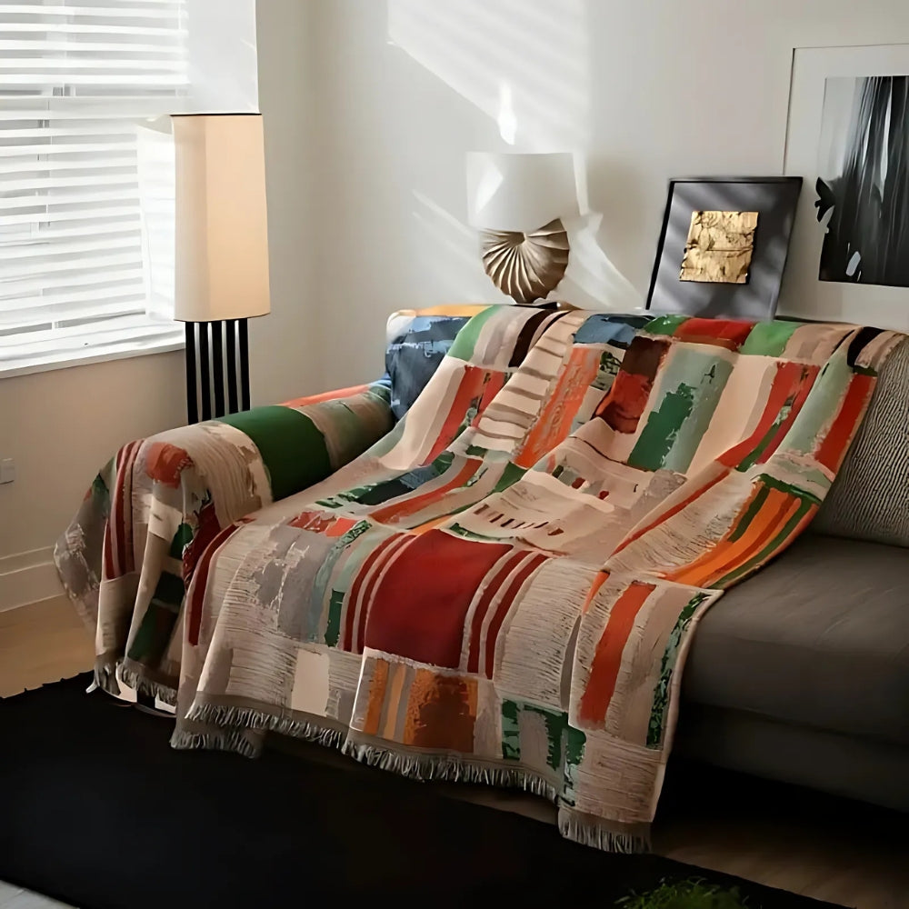 Junips | Bohemian Rustic Geometric Sofa Cover