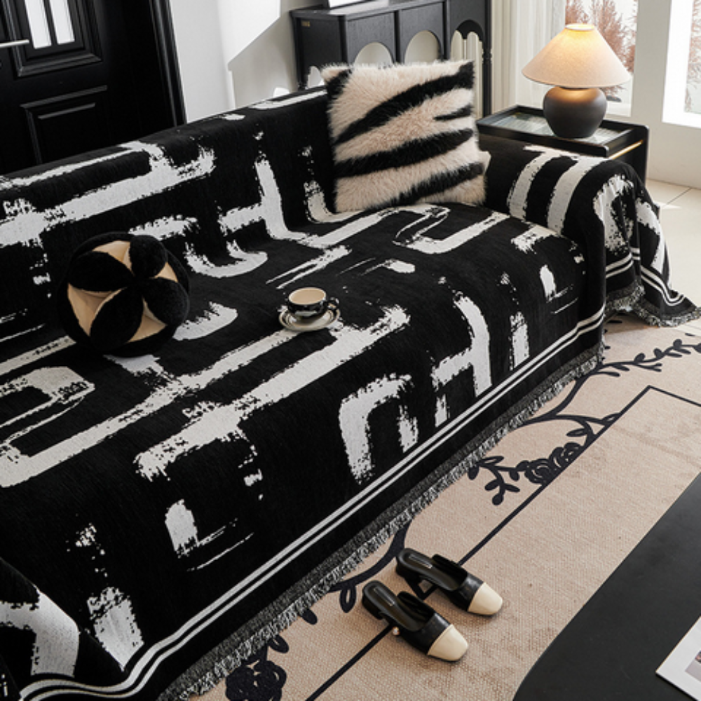 Junips | Brushstroke Art Sofa Cover
