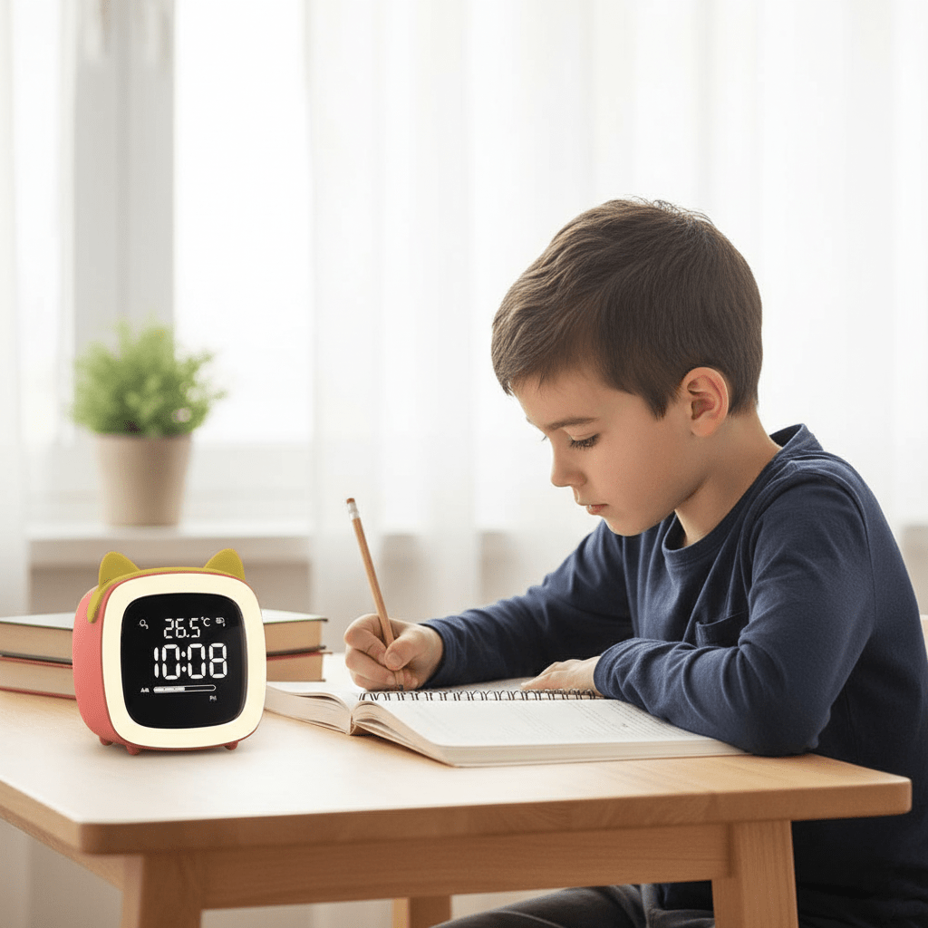 Junips | Children's Alarm Clock and Gentle Night Light