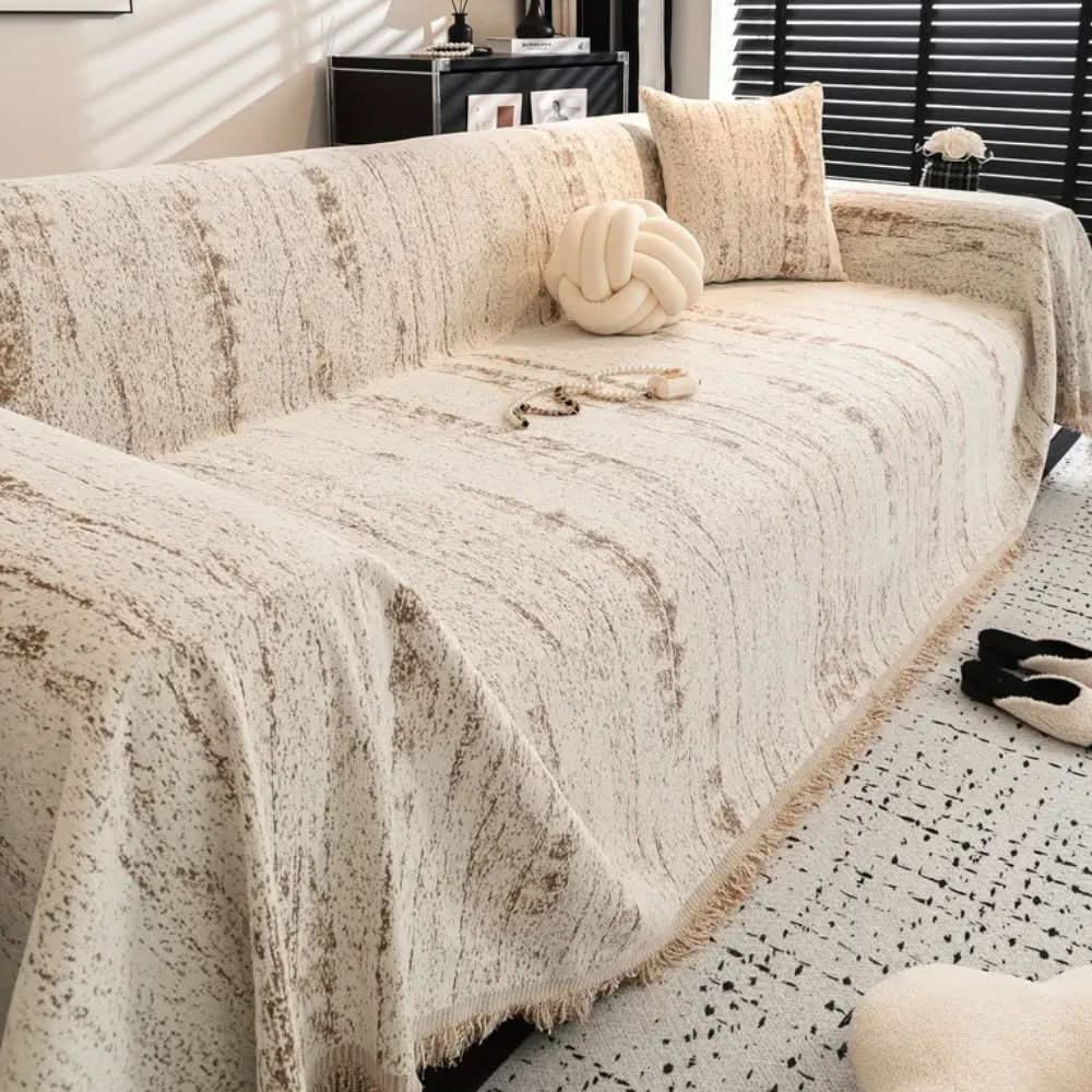 Junips | Elegant chenille sofa cover with easy care