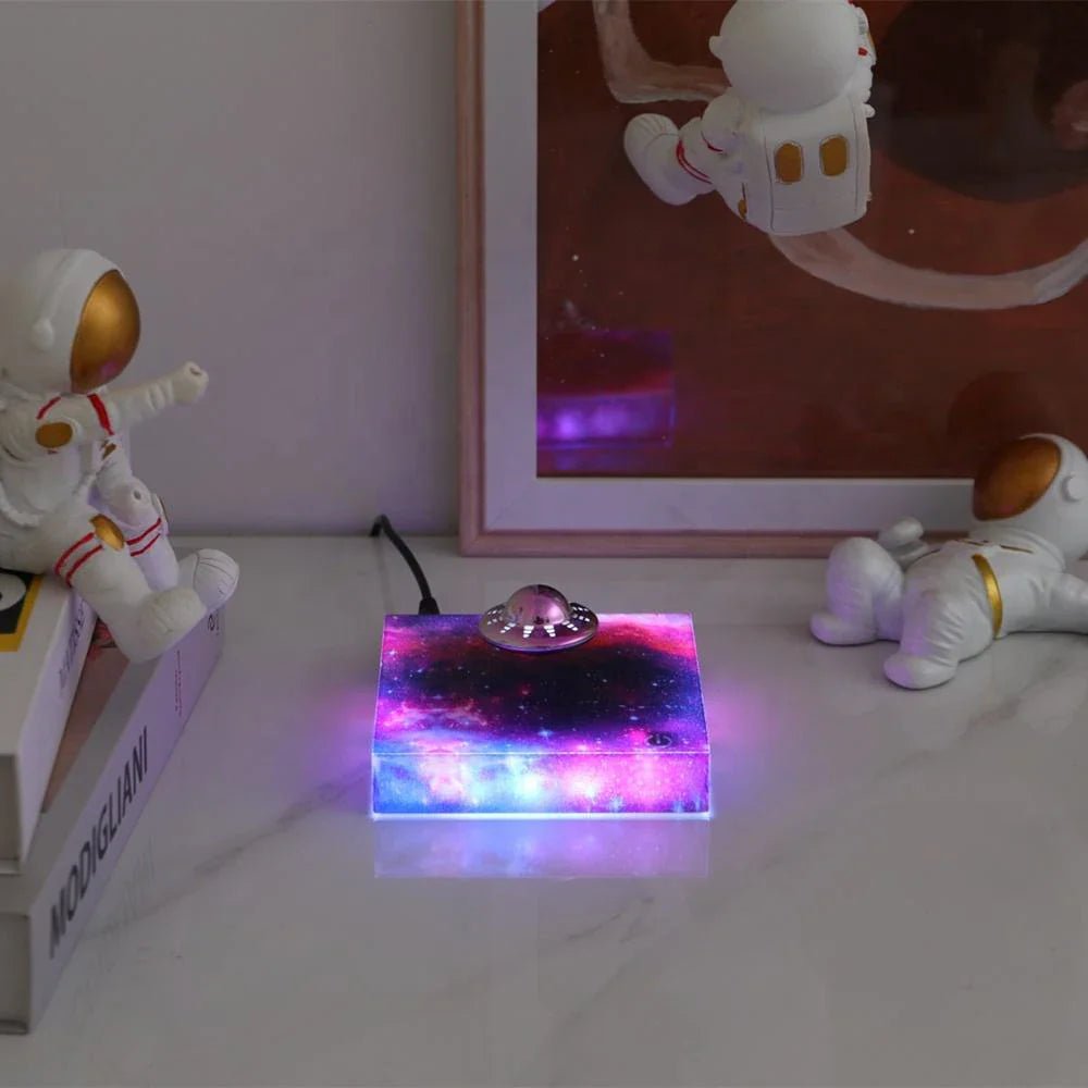 Junips | Floating Spaceship LED Night Light with Magnetic Levitation Technology