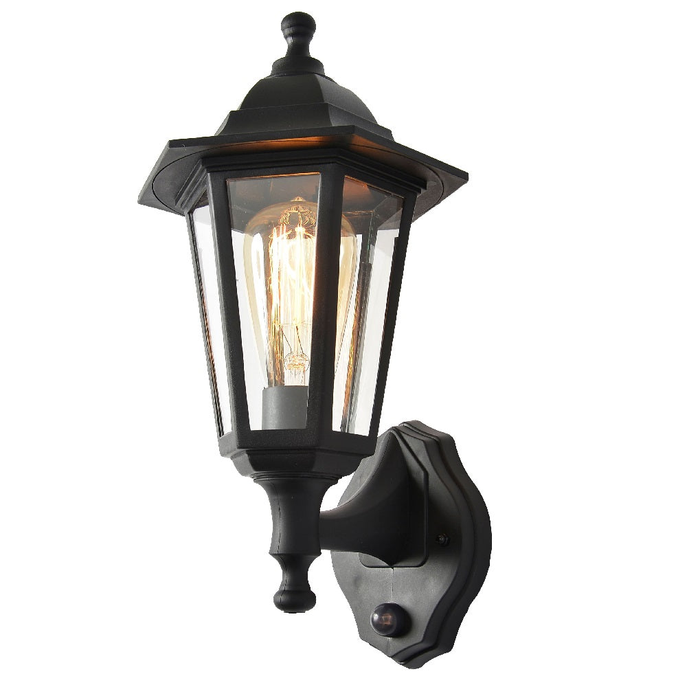 Junips | Black Outdoor Vintage Hanging Lamp with PIR