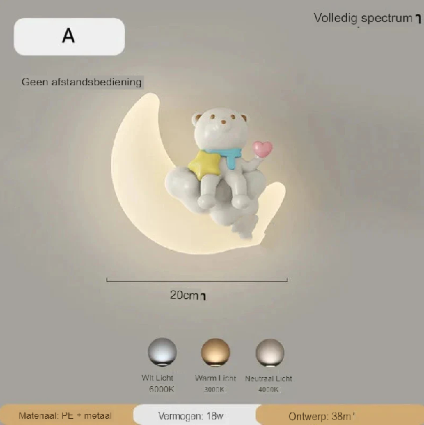 Junips | Wall lamp Moon | Gentle lighting | High quality - Noram