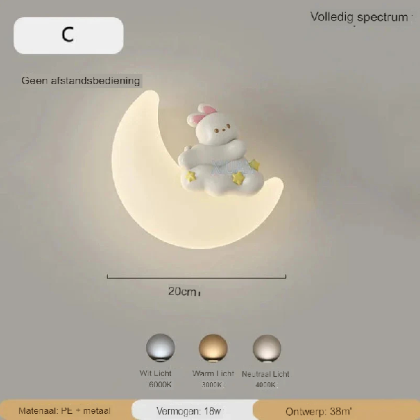 Junips | Wall lamp Moon | Gentle lighting | High quality - Noram