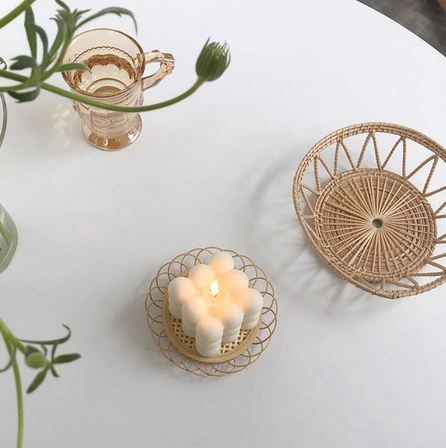 Junips | Cube Soy Wax White Candle