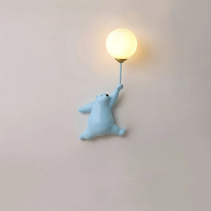 Junips | FairyGlow – Cartoon Wall Light for Kids | Magical Night Light with 3D Moon Design