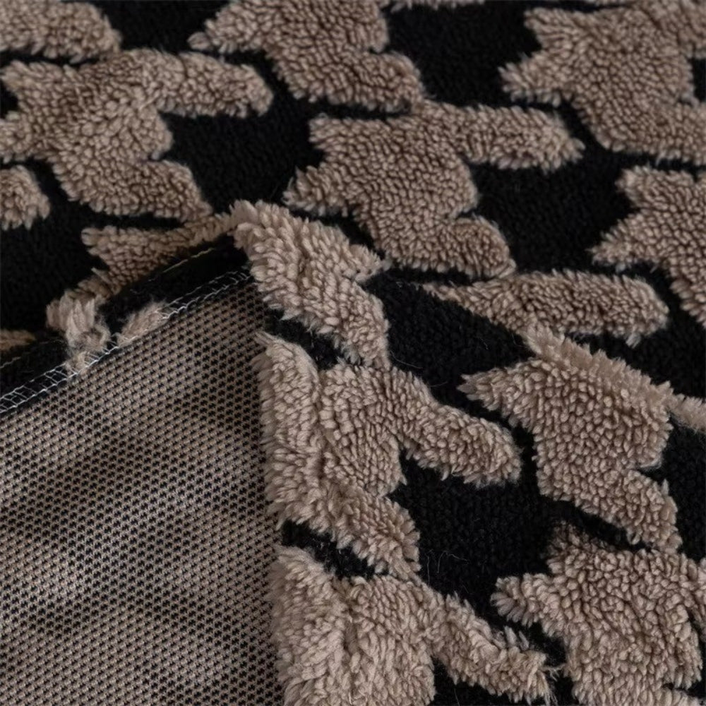 Junips | Cavalli Houndstooth Plush Sofa Cover