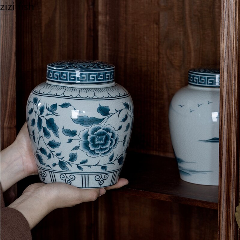 Junips | Ceramic airtight container tea box tea can moisture-protected storage tank tea container storage bottle tea organizer jar tea cans