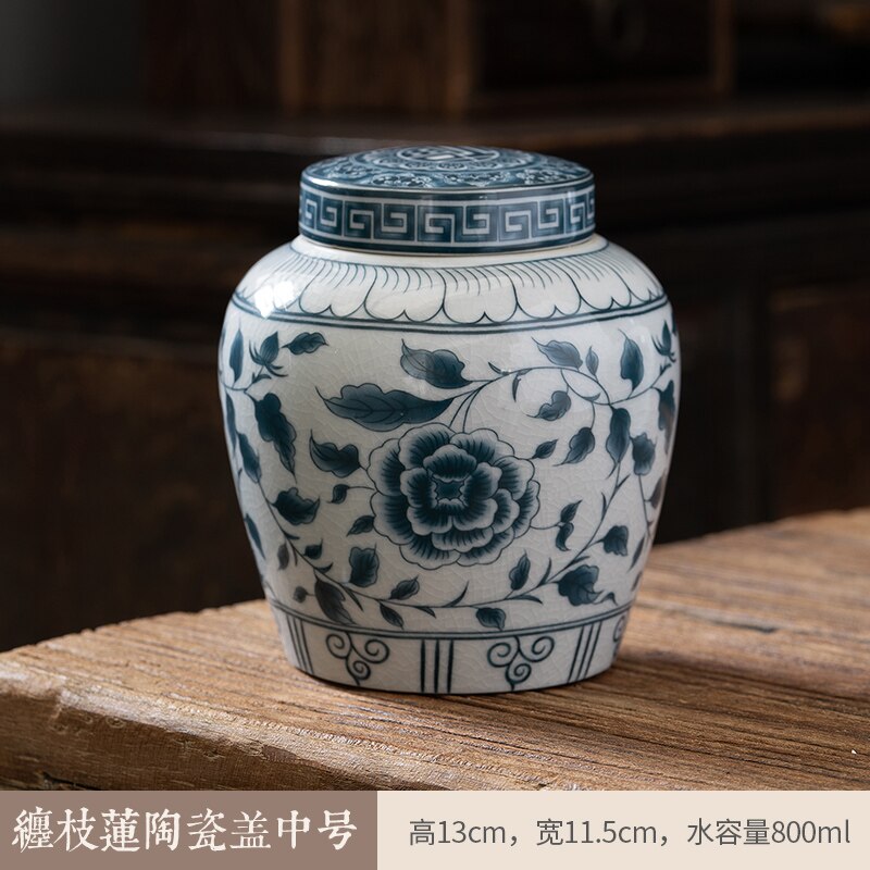 Junips | Ceramic airtight container tea box tea can moisture-protected storage tank tea container storage bottle tea organizer jar tea cans