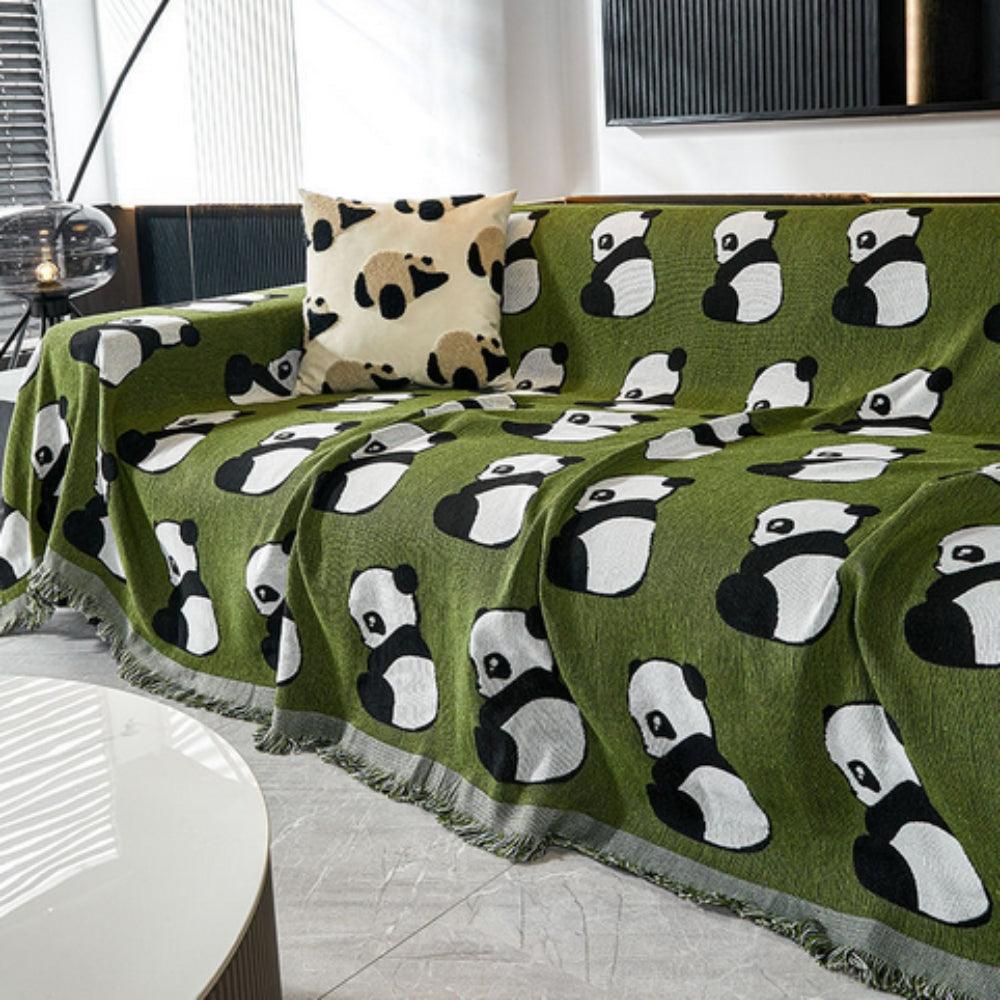Junips | Chantesse Panda Leopard Print Sofa Cover