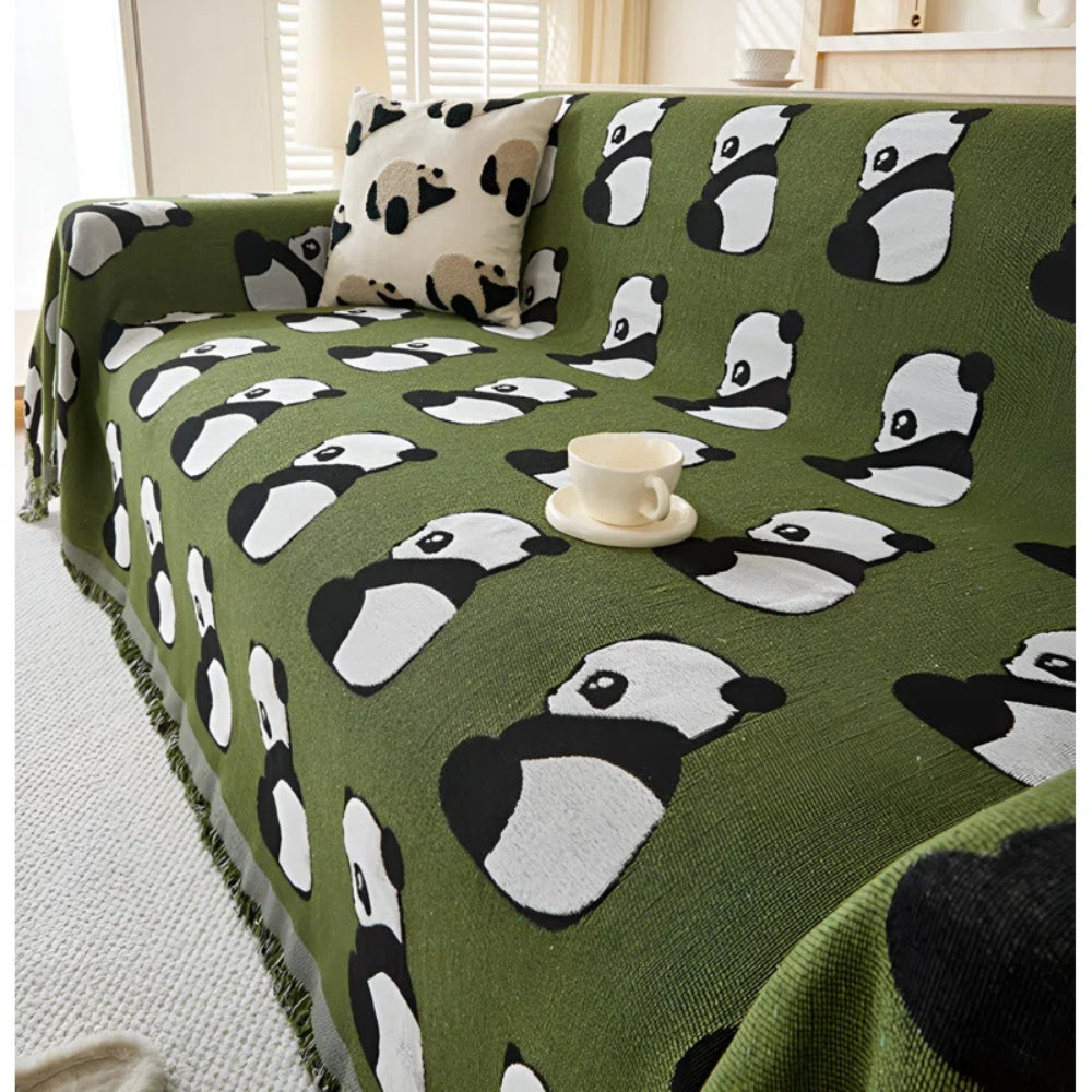 Junips | Chantesse Panda Leopard Print Sofa Cover