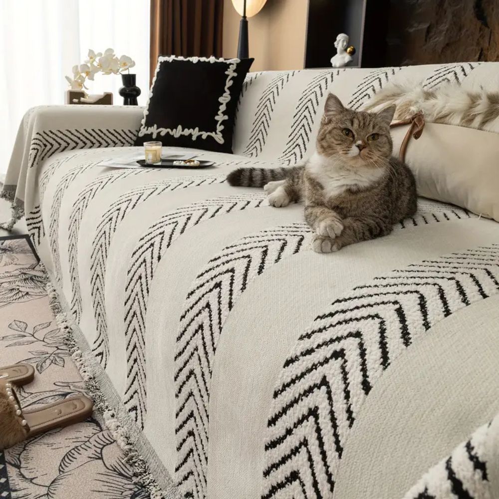 Junips | Chevron Echo Line Sofa Cover