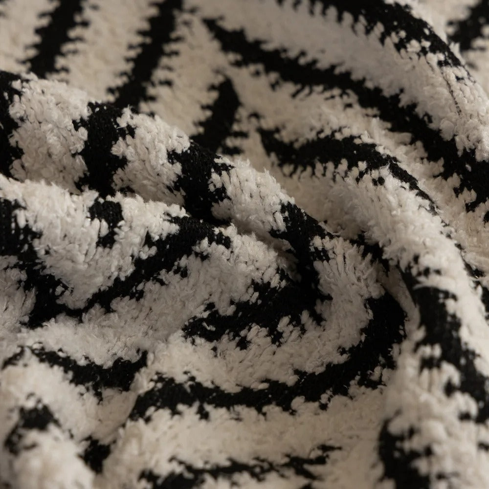 Junips | Chevron Herringbone Tassel Sofa Cover