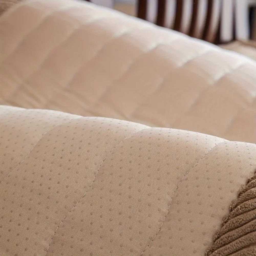 Junips | Chic Thick Plush Sofa Cover