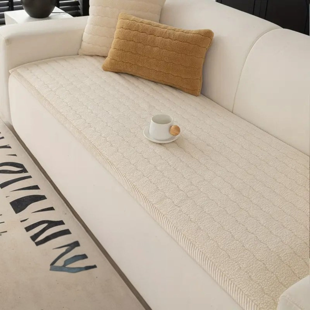 Junips | Chic Thick Plush Sofa Cover