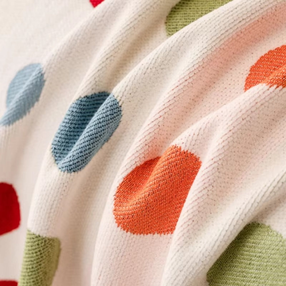 Junips | Colorful Polka Dot Sofa Cover