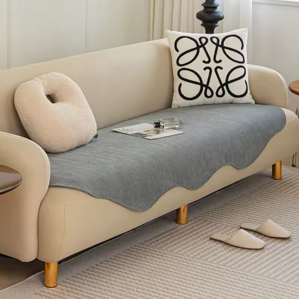 Junips | All-Season Plain Contour Fit Sofa Cover