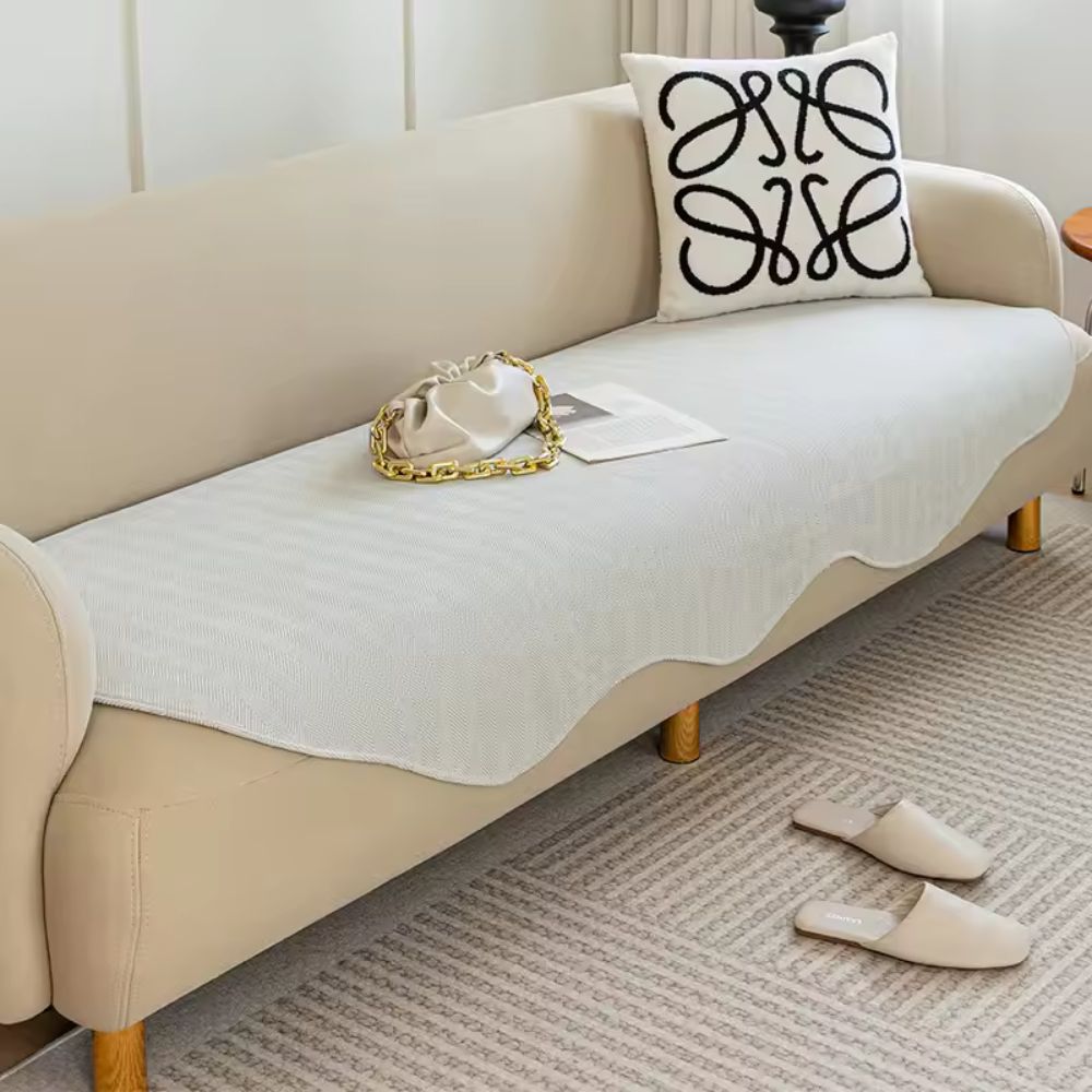 Junips | All-Season Plain Contour Fit Sofa Cover