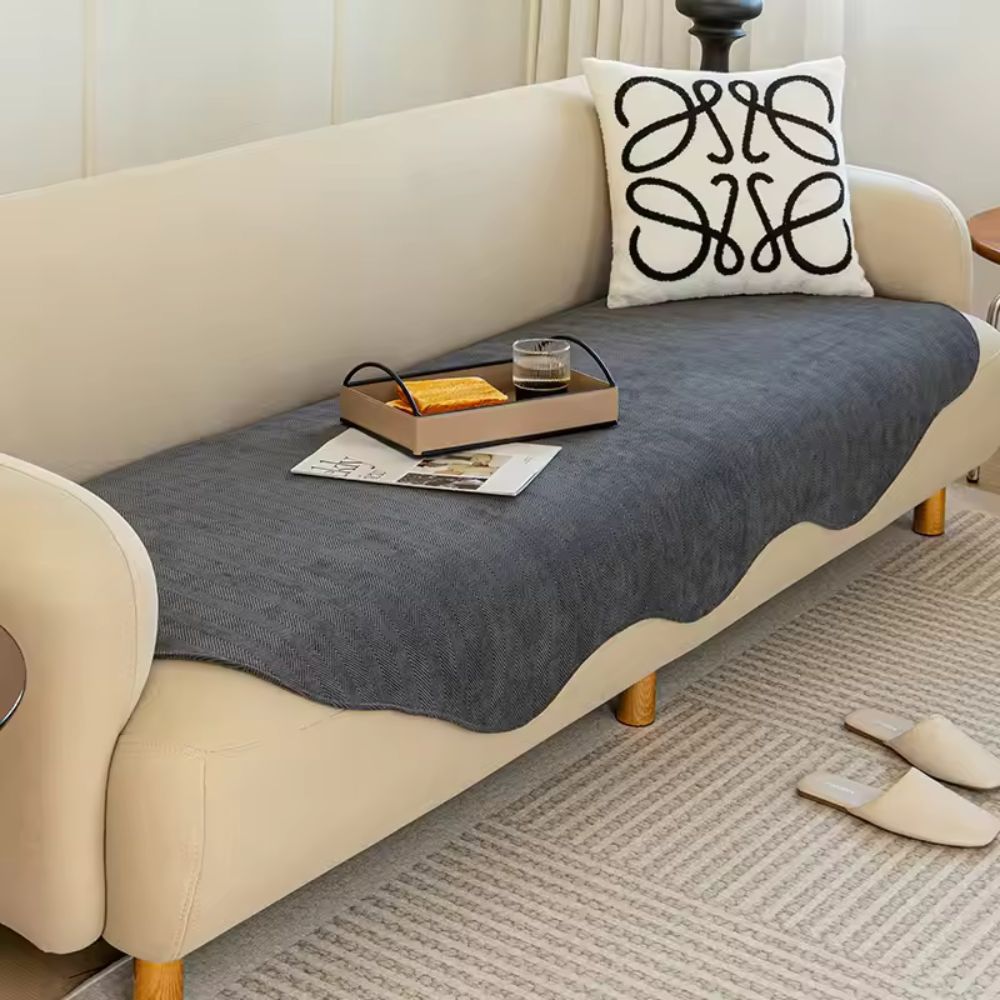 Junips | All-Season Plain Contour Fit Sofa Cover