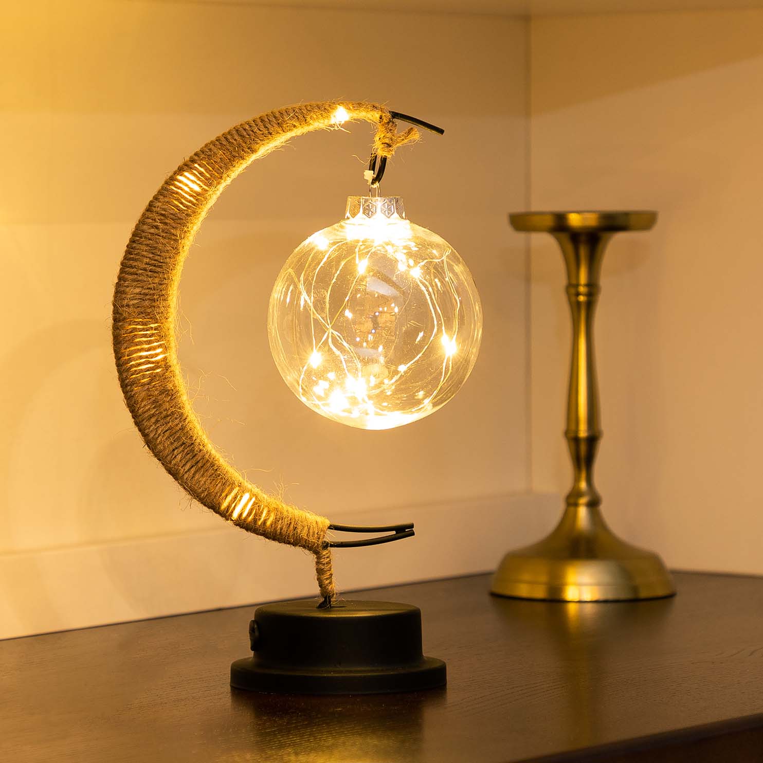 Junips | LED Lunar Lamp - Enchanted Moon Night Light for Bedroom, Nursery & Home Decor