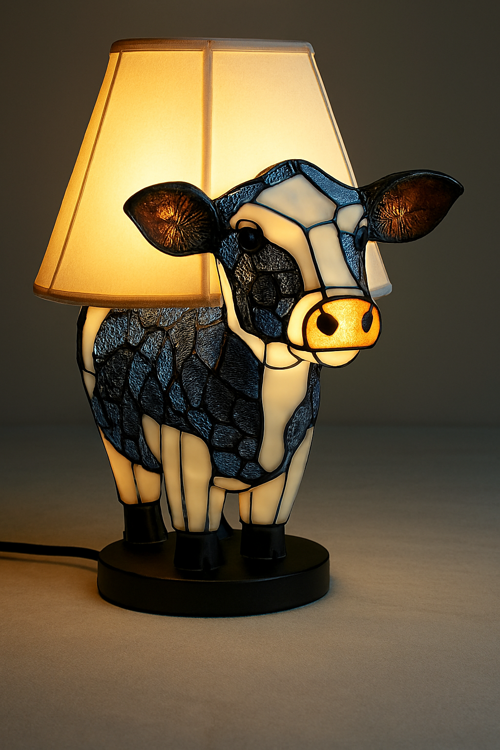 Junips | Animal Stained Glass Table Lamp Ornament