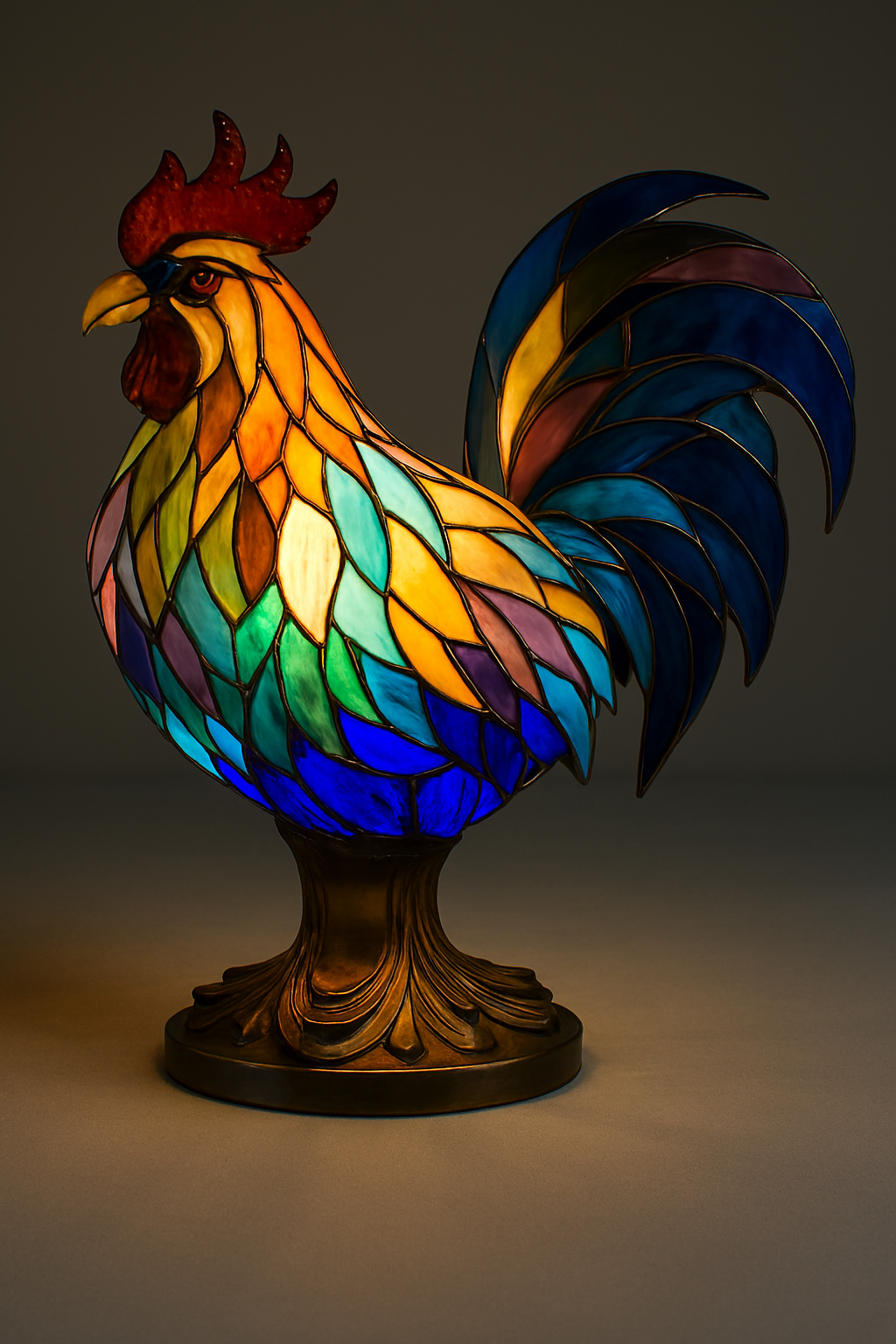 Junips | Animal Stained Glass Table Lamp Ornament