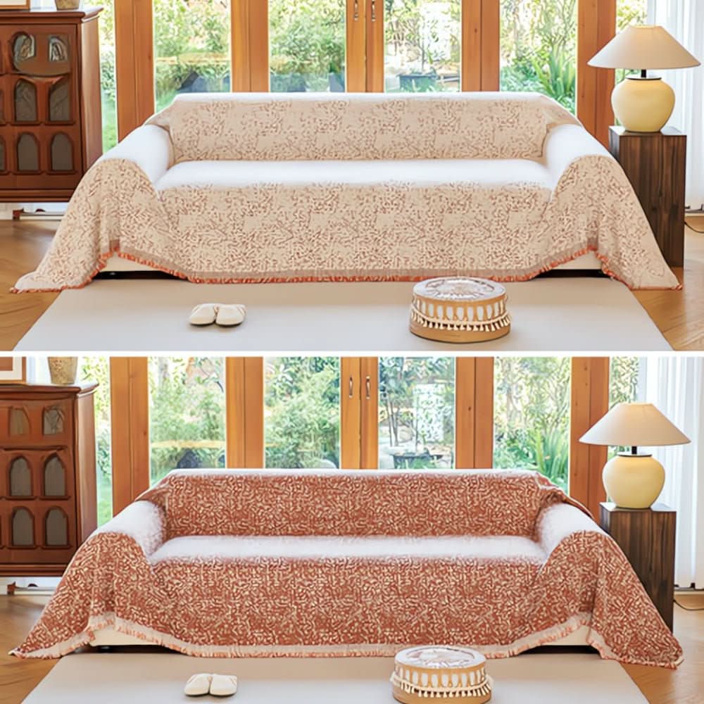 Junips | Reversible Microfiber Sofa Cover, Non-Slip and Easy to Care for