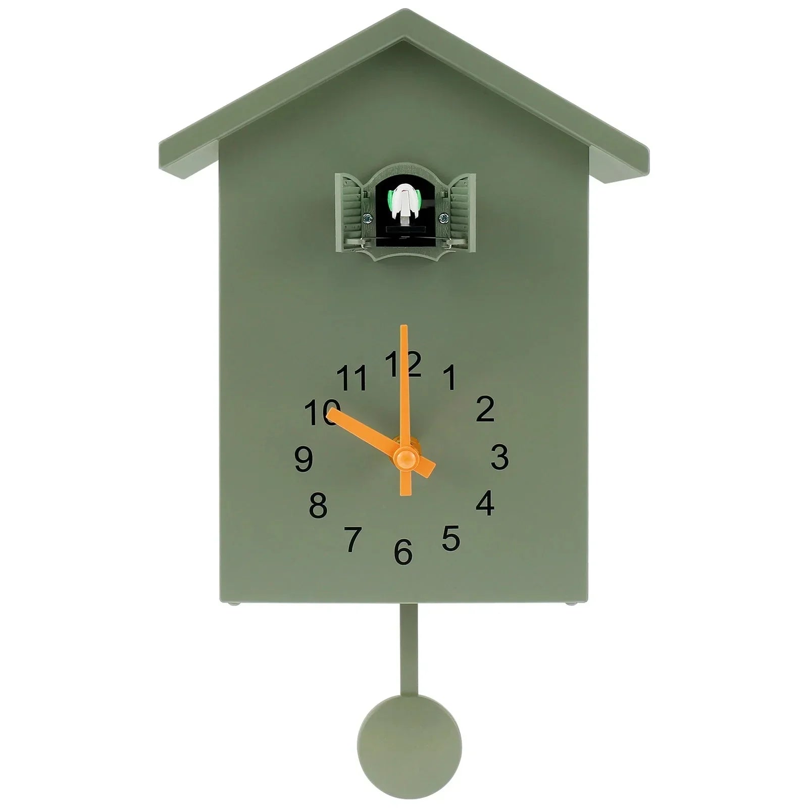 Junips | Cuckoo Clock Cuckoo Sound Clock with Pendulum Delicate Cuckoo Clock Bird Battery Operated Cuckoo Wall Clock for Living Room Decor