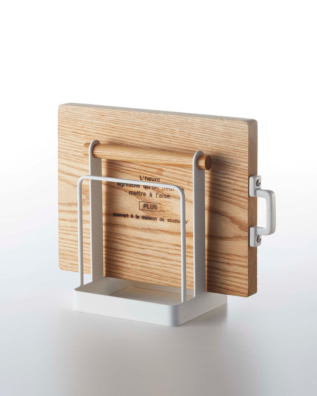 Junips | Cutting board stand - Steel + Wood