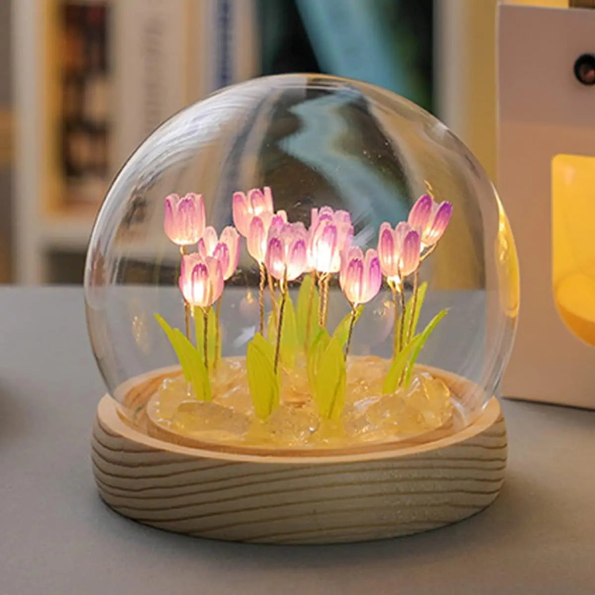 Junips | DIY Glass Tulip Globe Lamp